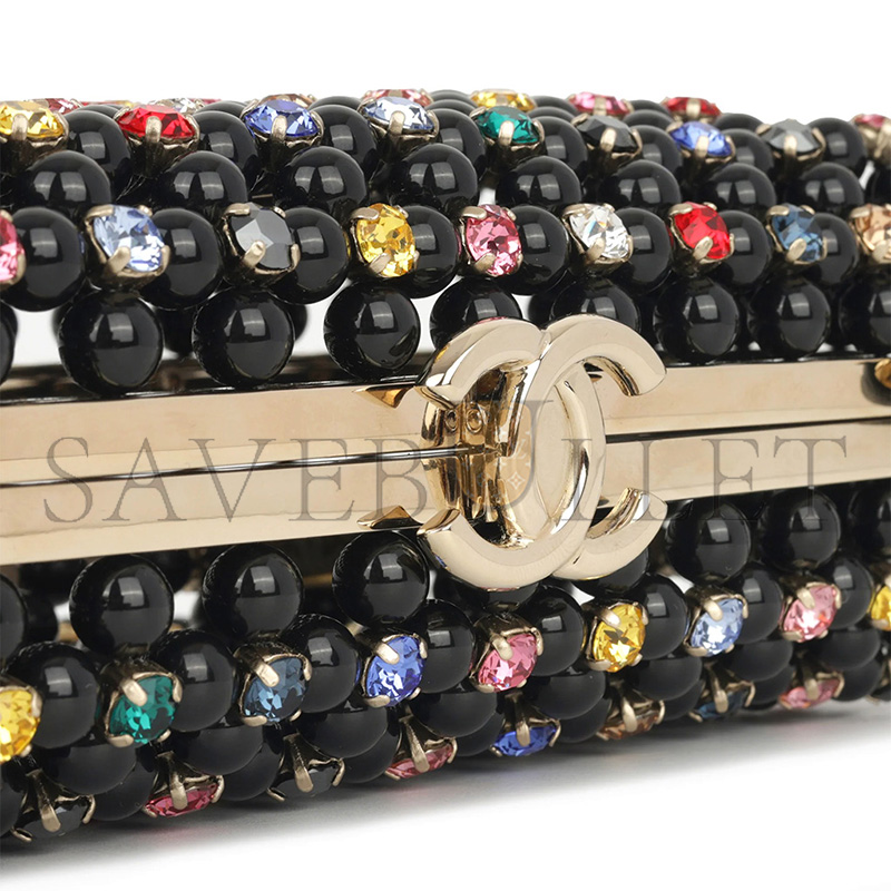 Ch**el MASTER CRUISE 23 GLASS PEARLS EVENING BAG (16*9*4.5cm)